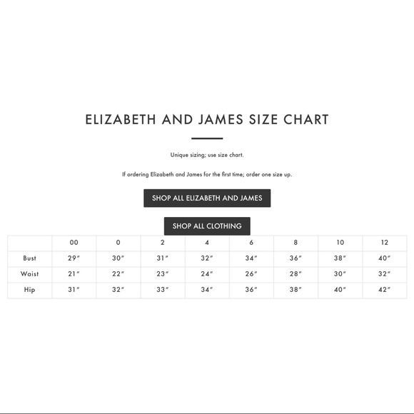 james jeans size chart 